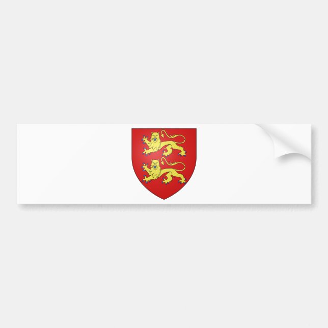 Autocollant De Voiture Manteau de la Normandie (France) des bras (Devant)