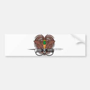 Autocollant De Voiture Manteau de la Papouasie-Nouvelle-Guinée des bras