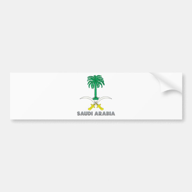 Autocollant De Voiture Manteau de l'Arabie Saoudite des bras (Devant)