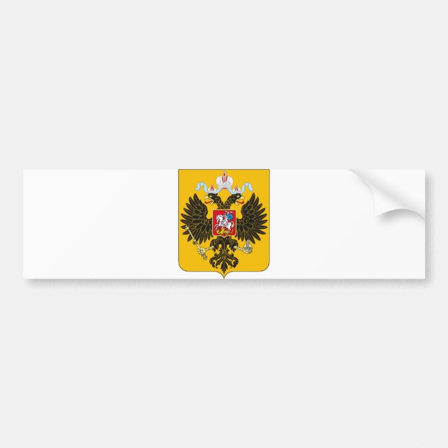 Autocollant De Voiture Manteau de logo officiel de la Russie d'empire (Devant)