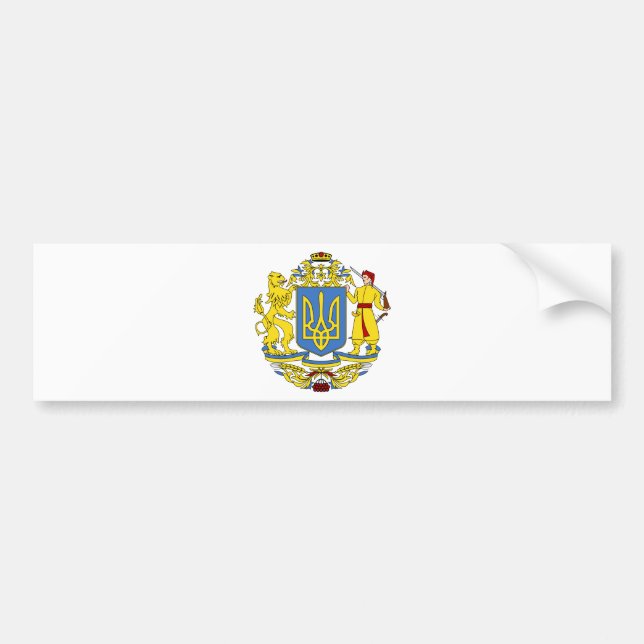 Autocollant De Voiture Manteau de l'Ukraine des bras (Devant)