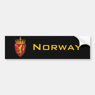 Autocollant De Voiture Manteau des bras norvégien