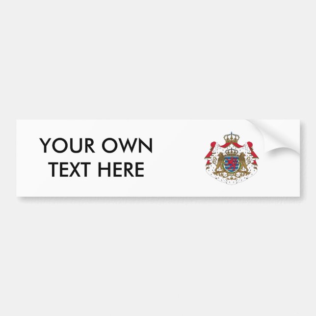 Autocollant De Voiture Manteau du luxembourgeois des bras (Devant)
