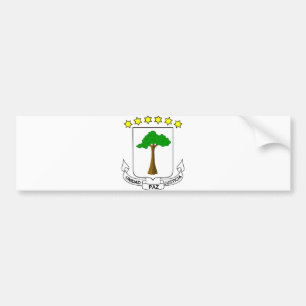 Autocollant De Voiture Manteau officiel de Guinée équatoriale de
