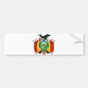 Autocollant De Voiture Manteau officiel de la Bolivie de symbole