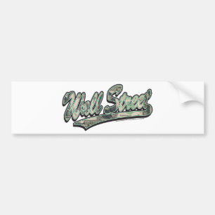 Autocollant De Voiture Manuscrit de base-ball de Wall Street, finance