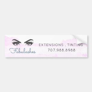 Autocollant De Voiture Maquillage rose Aquarelle Artiste Entreprise Promo