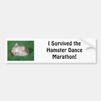 Autocollant De Voiture Marathon de danse de hamster