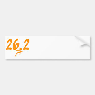 Autocollant De Voiture Marathon de l'orange 26,2