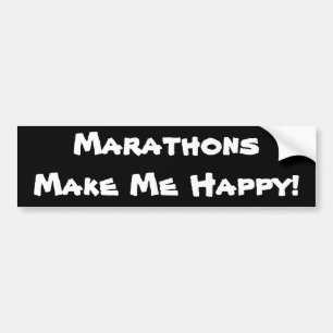 Autocollant De Voiture MarathonsMake j'heureux !