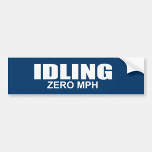 AUTOCOLLANT DE VOITURE MARCHE EN RALENTI - M/H ZÉRO