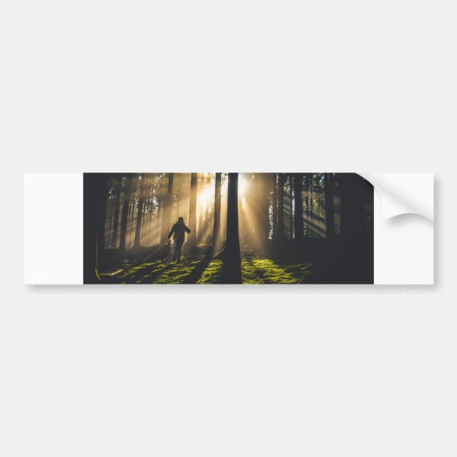 Autocollant De Voiture marcher dans les bois (Devant)