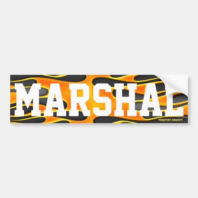 Autocollant De Voiture "Maréchal" par le signaleur (Devant)