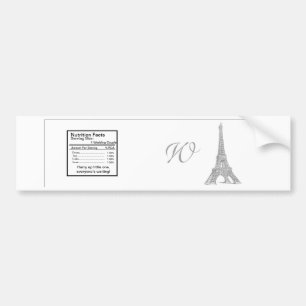 Autocollant De Voiture Mariage à Paris Étiquette bouteille d'eau