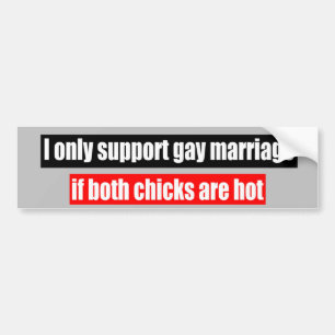 AUTOCOLLANT DE VOITURE MARIAGE HOMOSEXUEL