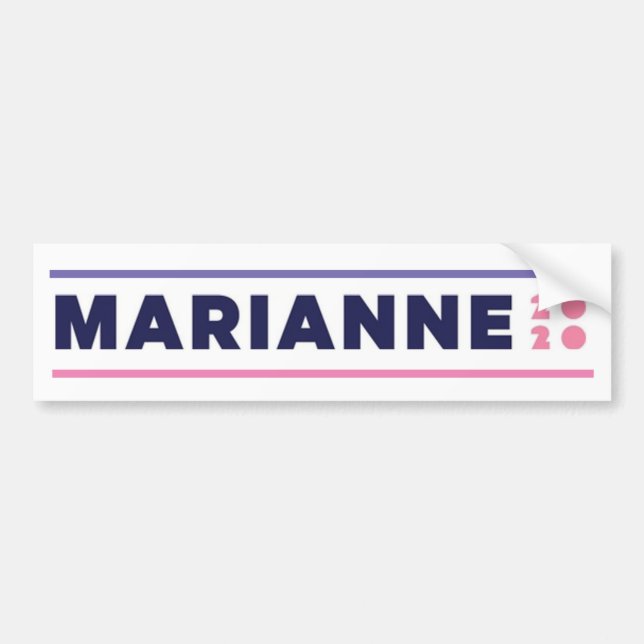 Autocollant De Voiture Marianne 2020 (Devant)