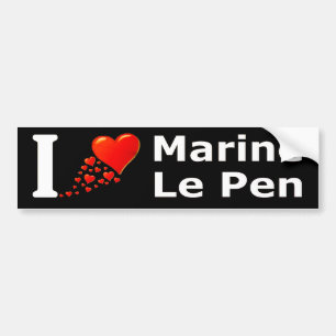 Autocollant De Voiture Marine Le Pen 2017