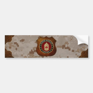 Autocollant De Voiture Marines des États-Unis : Sergent-maître (USMC MSgt