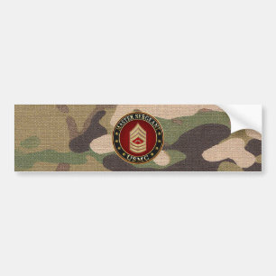 Autocollant De Voiture Marines des États-Unis : Sergent-maître (USMC MSgt