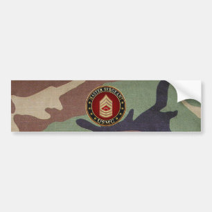 Autocollant De Voiture Marines des États-Unis : Sergent-maître (USMC MSgt