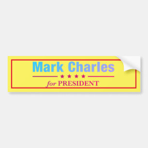 Autocollant De Voiture Mark Charles pour le président