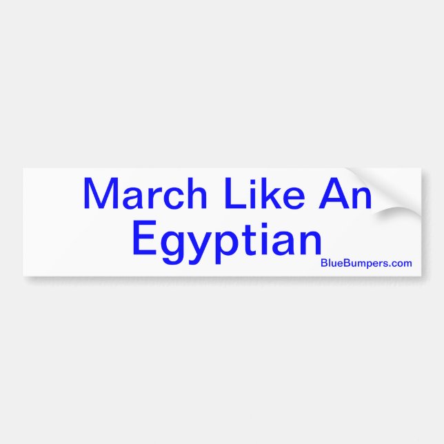 Autocollant De Voiture Mars aiment un Egyptien (Devant)