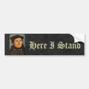 Autocollant De Voiture Martin Luther ici je tiens la citation