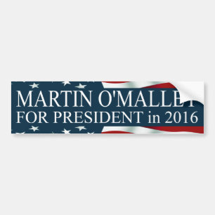 Autocollant De Voiture Martin O'Malley pour le président 2016