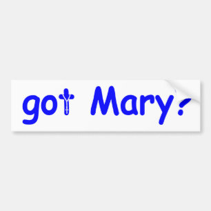 Autocollant De Voiture Mary obtenue ?