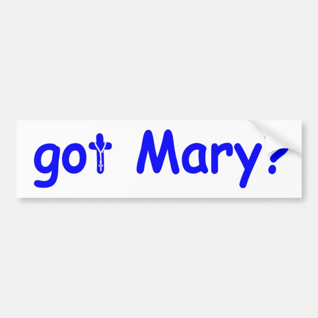 Autocollant De Voiture Mary obtenue ? (Devant)