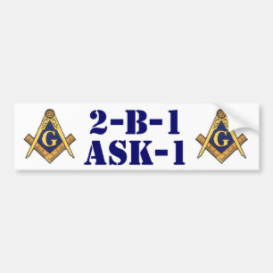 AUTOCOLLANT DE VOITURE MASONS