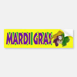 Autocollant De Voiture Masque d'Indien de mardi gras