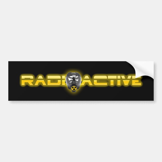 Autocollant De Voiture Masque V2 radioactif (Devant)