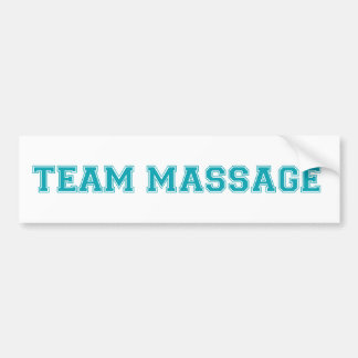 AUTOCOLLANT DE VOITURE MASSAGE D'ÉQUIPE