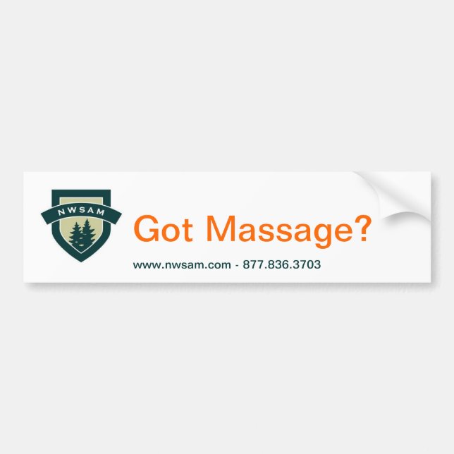 Autocollant De Voiture Massage obtenu ? (Devant)