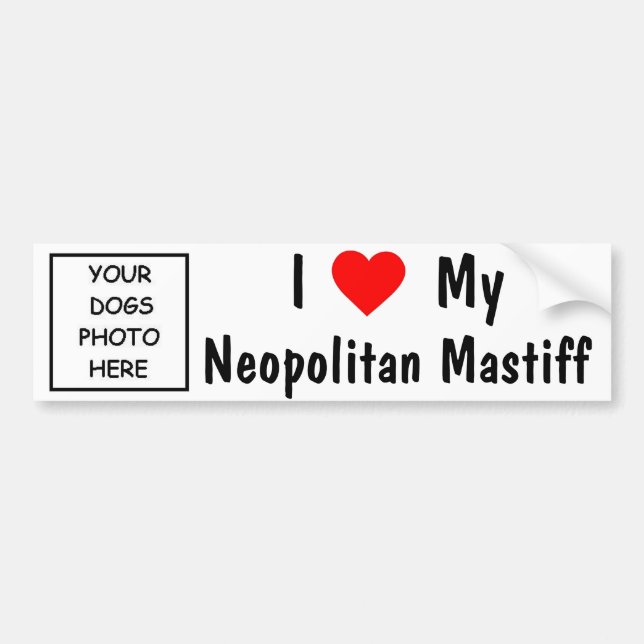 Autocollant De Voiture Mastiff de Neopolitan (Devant)