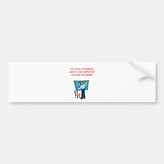 AUTOCOLLANT DE VOITURE MATHS (Devant)