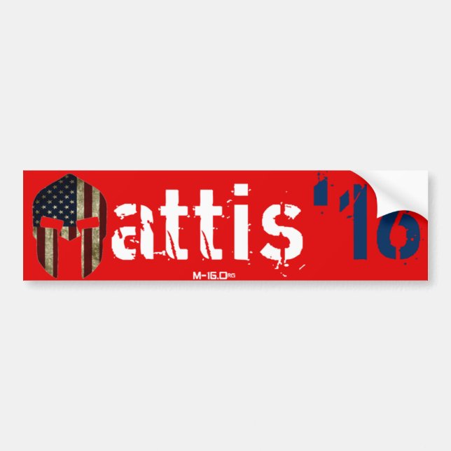 Autocollant De Voiture Mattis pour le Président adhésif pour pare-chocs (Devant)