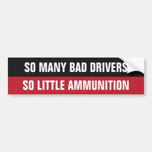 Autocollant De Voiture "Mauvais chauffeurs" drôle de bumpersticker