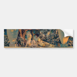 Autocollant De Voiture Maxfield Parrish Le Jardin d'Allah 1918 Beaux-Arts