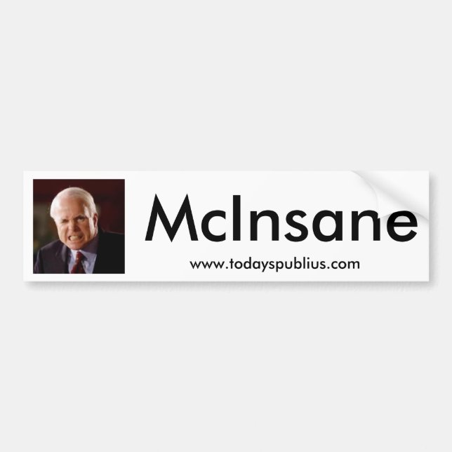 Autocollant De Voiture McInsane - John McCain (Devant)