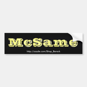 Autocollant De Voiture McSame McCain