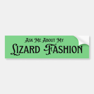 Autocollant De Voiture Me questionner sur ma mode Lizard