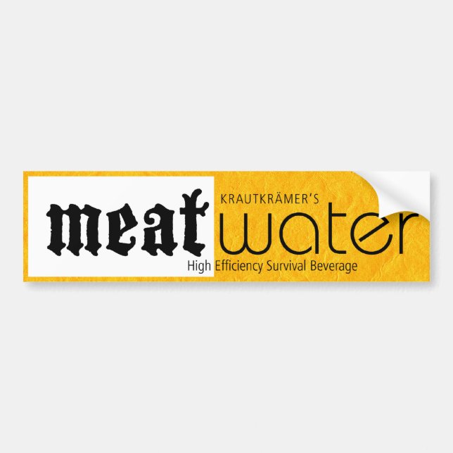 Autocollant De Voiture MeatWater Bumpersticker (Devant)