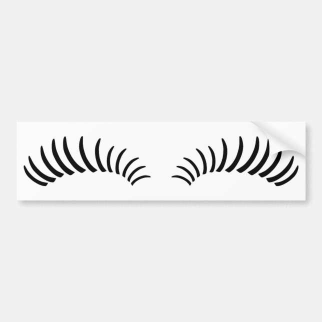 Autocollant De Voiture Mèches d'oeil faux (Devant)