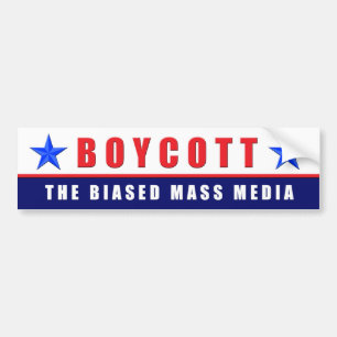 Autocollant De Voiture Médias de boycott