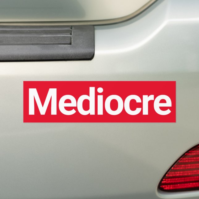Autocollant De Voiture Médiocre (En voiture)