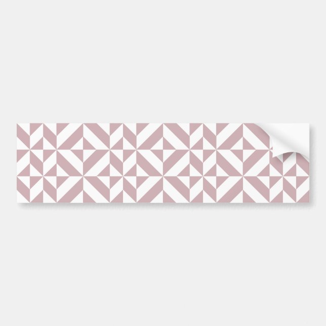 Autocollant De Voiture Medium Mauve Geometric Deco Cube Pattern (Devant)