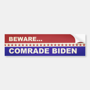 Autocollant De Voiture Méfiez-vous du camarade Biden