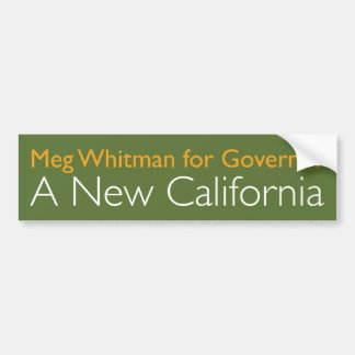 Autocollant De Voiture Meg Whitman pour le gouverneur